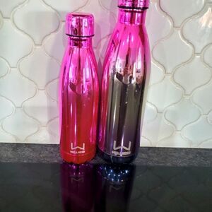 Lot of 2 Wellness Brand Stainless Steel Water bottles
